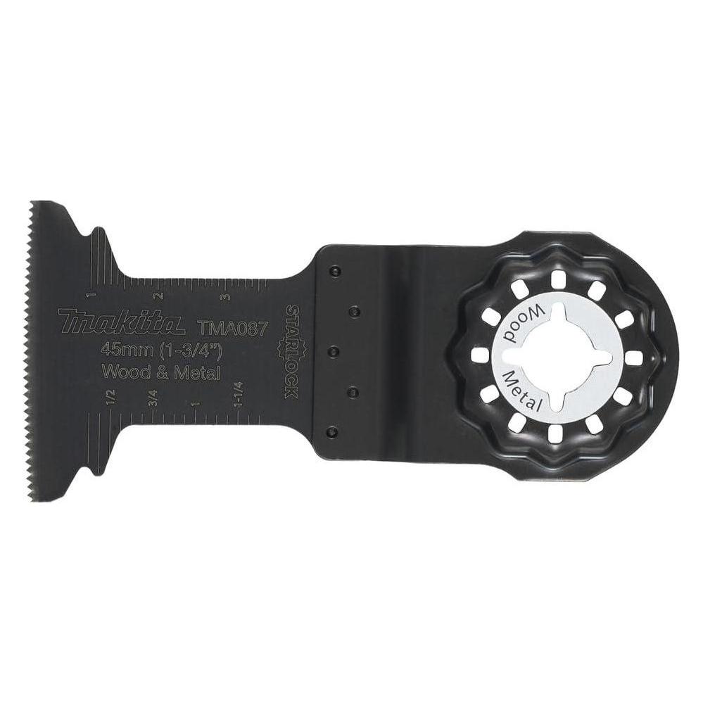 Makita Zubehör E-25448 TMA087 Einstecksägeblatt BIM Starlock Holz und Stahl 45x45mm 20Tpi (E-25448)