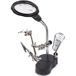 Benson, Lupe, Vergrösserungsglas profi + dritter hand / show box