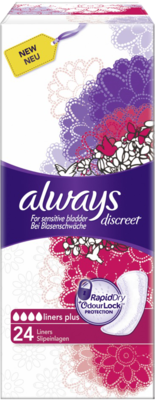 Halajot Einkaufs OHG ALWAYS discreet Inkontinenz Liner plus Slipeinlag. 24 St 12410341
