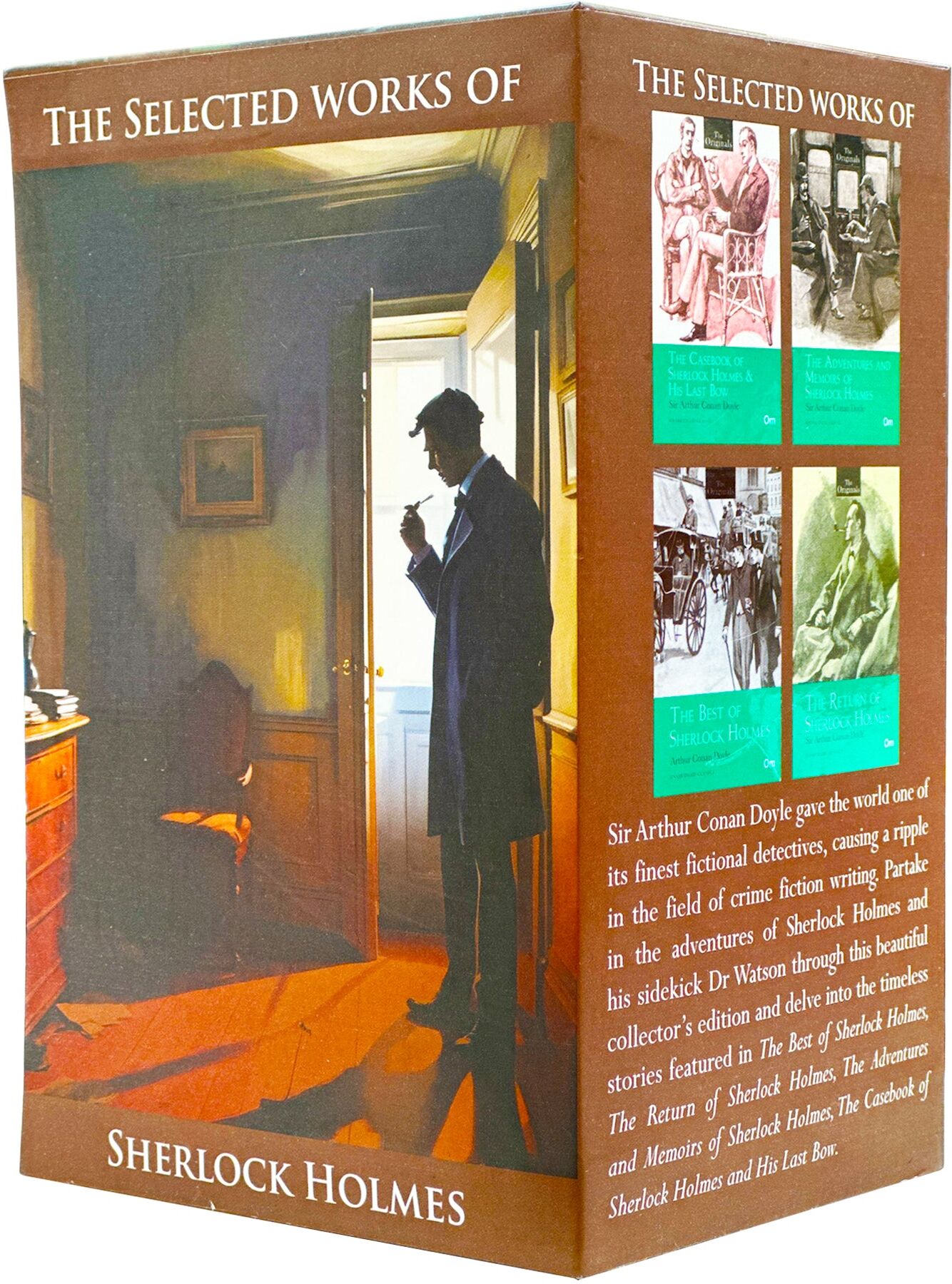 OM Books The Selected Works of Sherlock Holmes 4 Books Collection Set