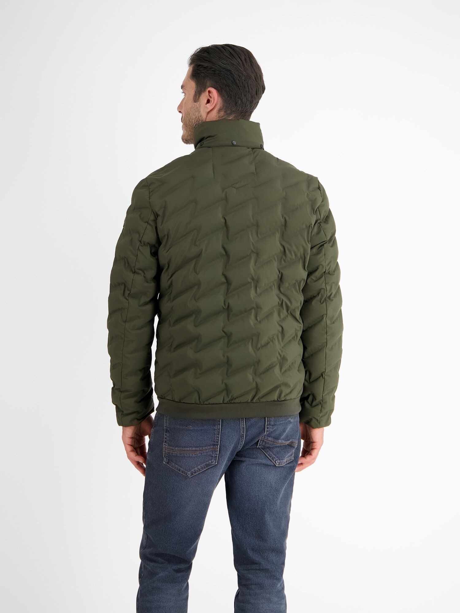 Outdoorjacke LERROS "Sportive Funktions-Steppjacke für Herren", Herren, Gr. XXL, grün (olive), 100% Polyester, Jacken Outdoorjacke olive XXL