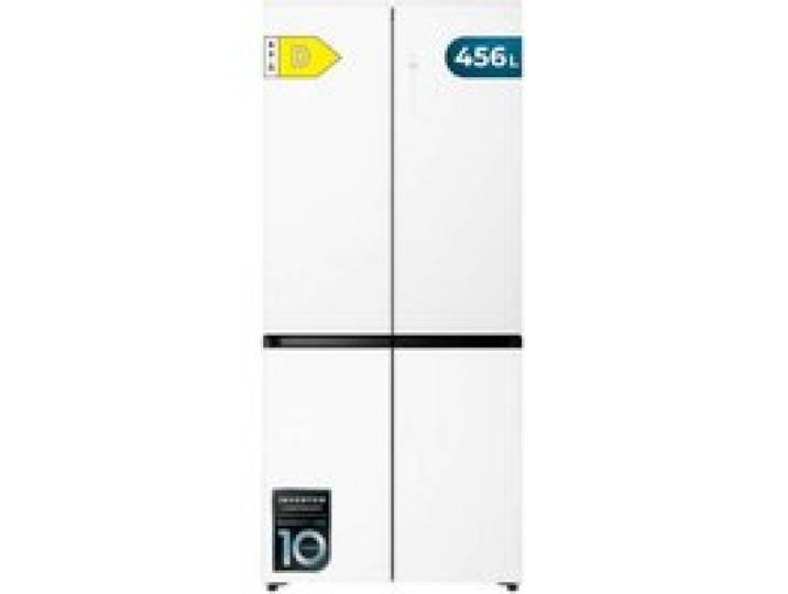 Cecotec Réfrigérateur 4 Portes No Frost 456 L Bolero CoolMarket 4D 456 SBI Matt White Glass D. 189 5 cm de Hauteur