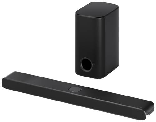 LG Electronics DS77TY.CDEULLK Soundbar Schwarz inkl. kabellosem Subwoofer, Dolby Atmos, High-Resolution Audio, Wandbefestigung