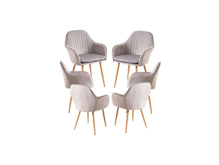 6er Set Stühle Chic - Gris
