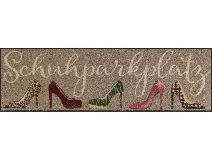 Fussmatte SALONLOEWE Stilletto Parkplatz 30 cm x 100 cm , bunt, B:30cm L:100cm, Gummi, Polyamid, Teppiche, Fussmatte