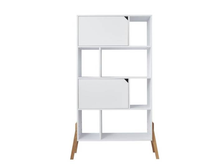 Bibliothèque Bellamy - 103 x 39 x 163cm - Blanc