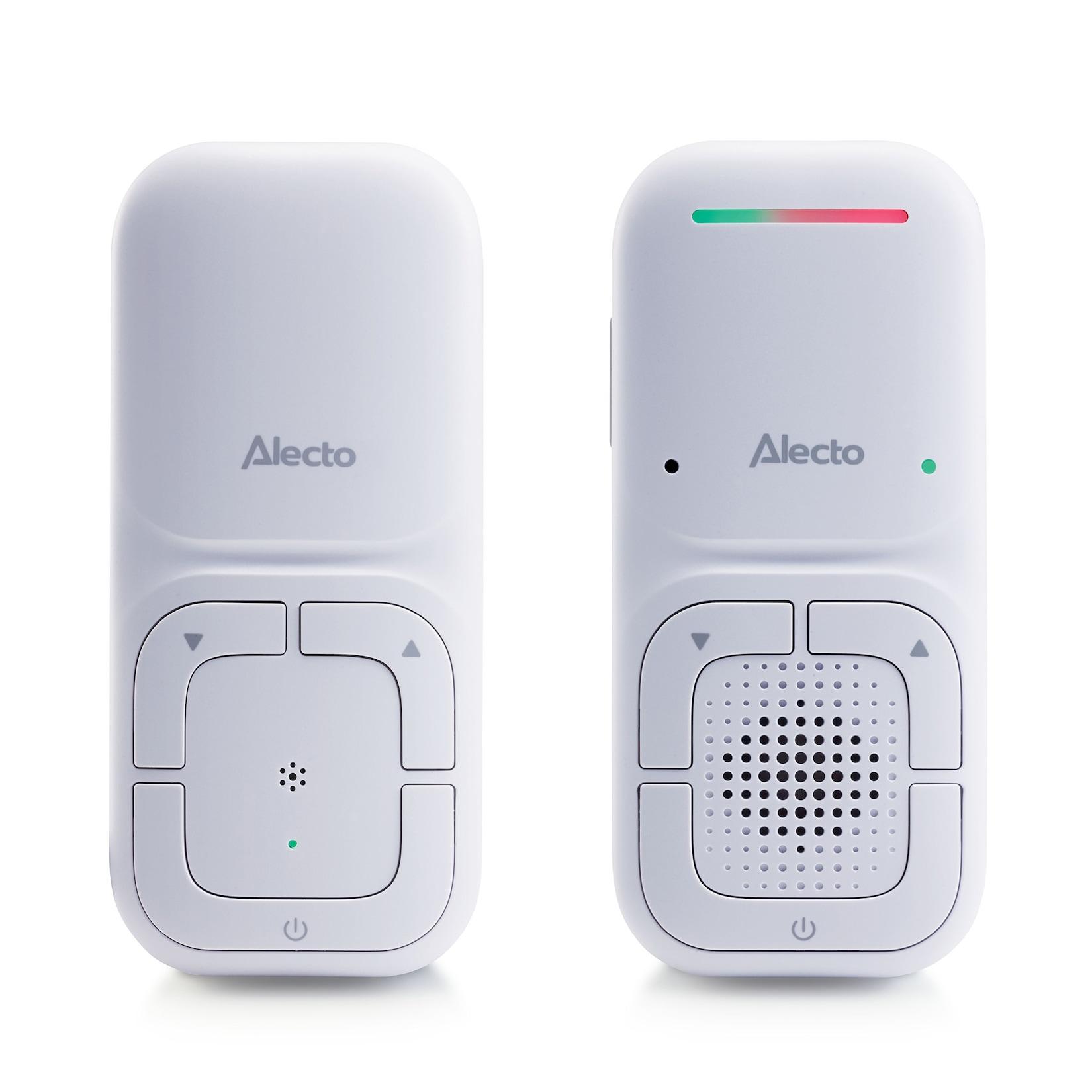 Alecto Modern Full Eco Audio-Babyphone mit kristallklarer DECT-Klangqualität und langer Standby-Zeit Weiß