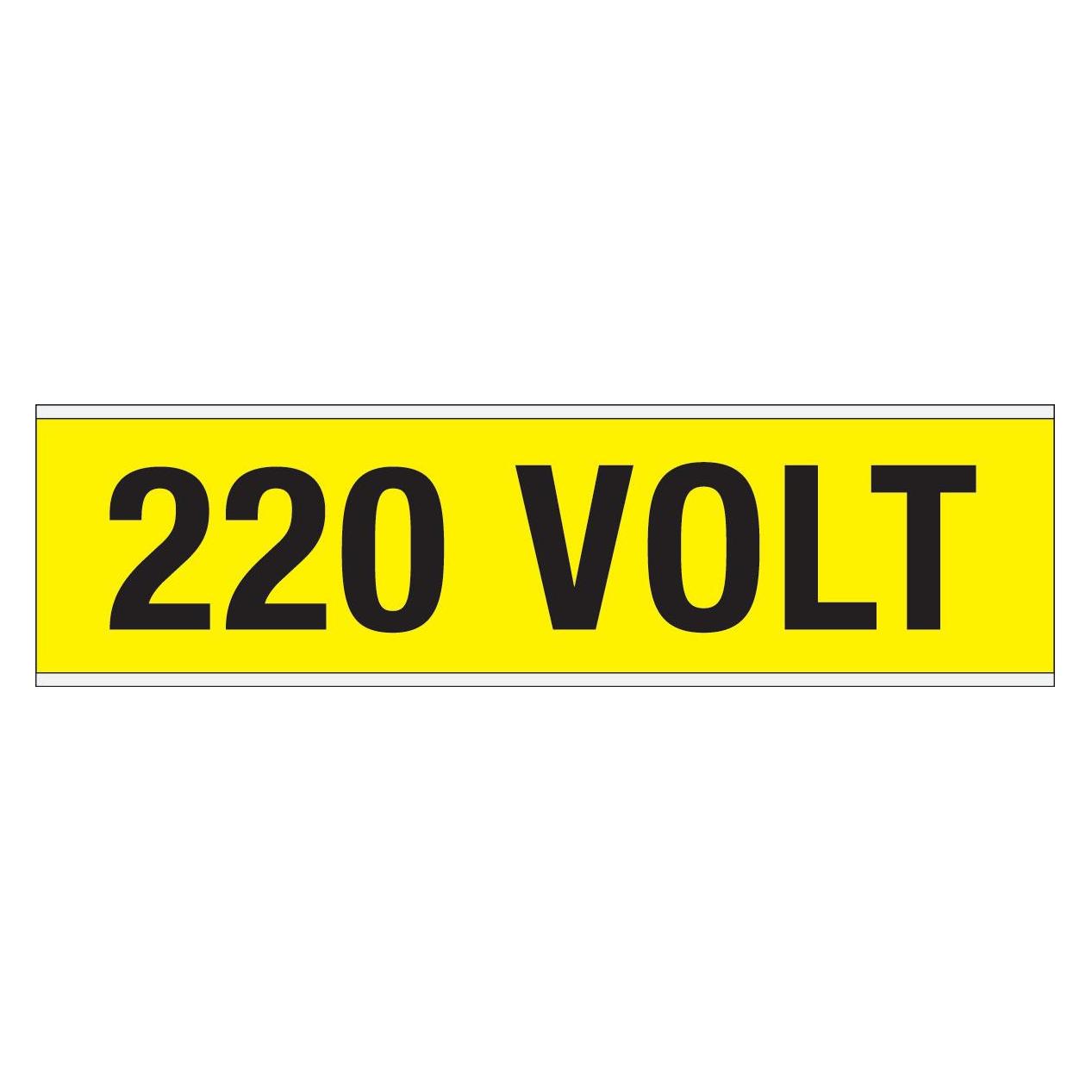 Brady Kennzeichnungen für Leitungen und Stromspannung, 220 Volt (VOLTAGE MARKERS CV 220 VOLT A)