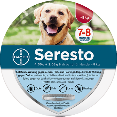 Elanco Deutschland GmbH SERESTO 4,50g + 2,03g Halsband für Hunde ab 8kg 1 St 09315490