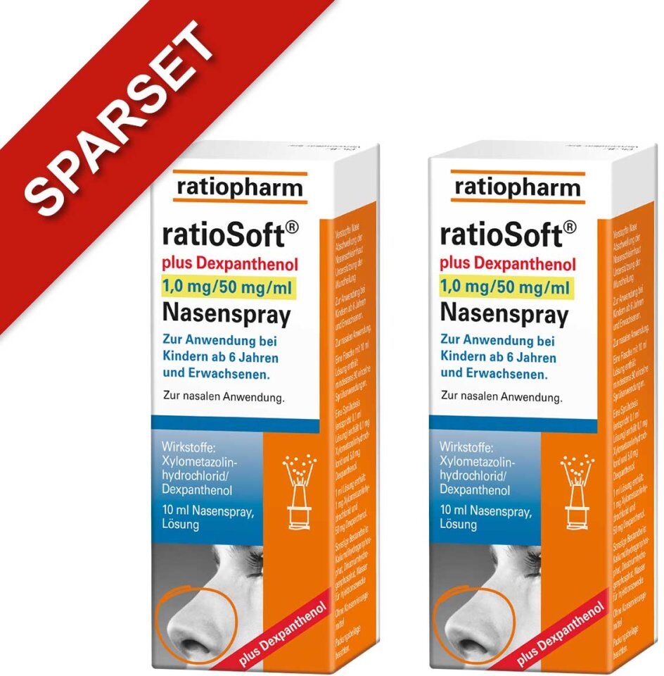 ratioSoft plus Dexpanthenol 1,0 mg/50 mg/ml Nasenspray 2x10ml
