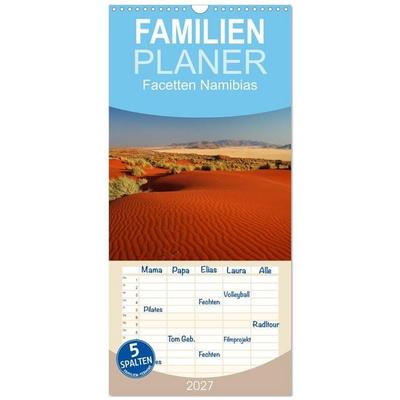 Familienplaner 2027 - Facetten Namibias mit 5 Spalten (Wandkalender, 21 x 45 cm) CALVENDO