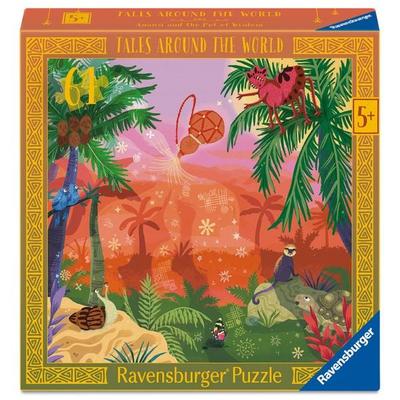 Kinderpuzzle 64 Teile - Anansi und der Topf der Weisheit