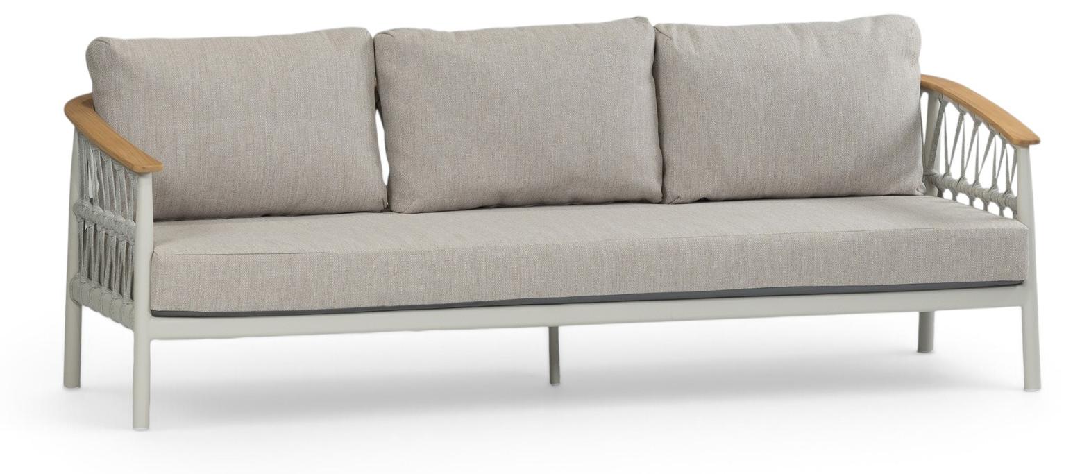 Loungesofa Capri | 3-Sitzer | Natur & Creme