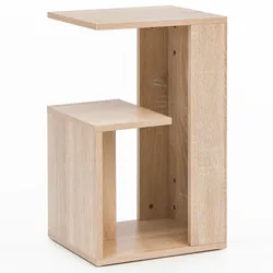 BEISTELLTISCH Holz Modern Eckig, Sonoma 30x35x61 cm