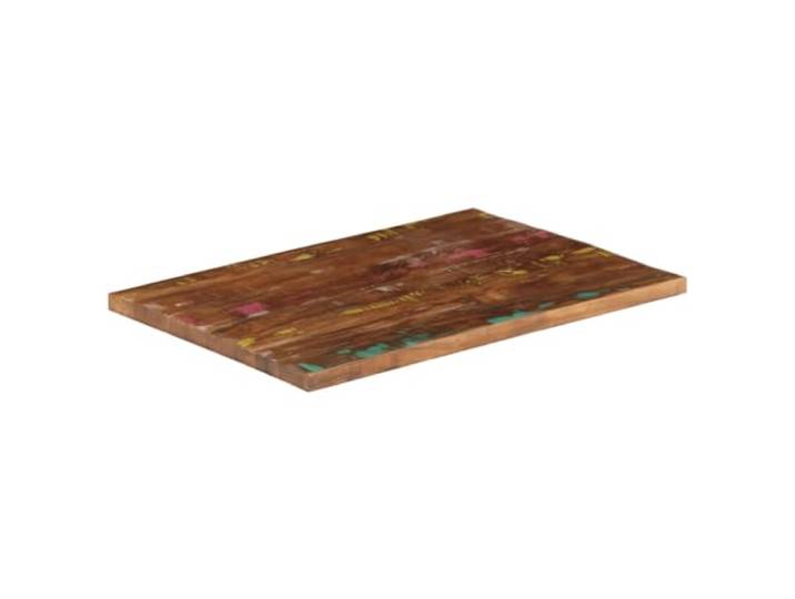 GFDWPUY Tischplatte 80x60x3,8 cm Rechteckig Massiv Altholz Rustikales Design, Vielseitig Kombinierbar, Leicht Zu Reinigen, Handgefertigt