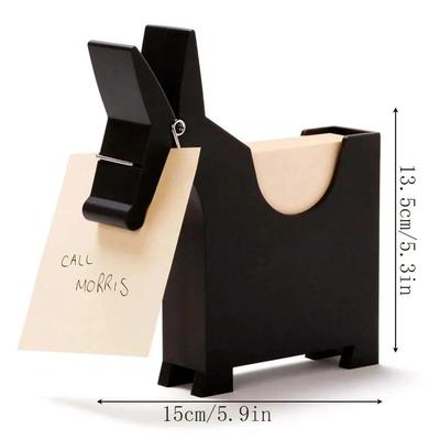 Cute Mule Desktop Memo Holder black
