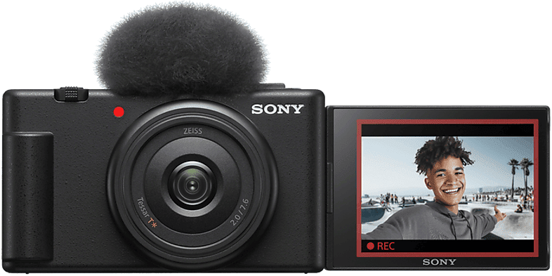 Cámara - Sony Vlog ZV-1F, Digital, Pantalla multiángulo, Vídeo 4K, lenta, Micro, Funciones Vlog, Wifi, Bluetooth, Negra