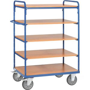 Fetra Etagenwagen 8241, 5 Etagen, 1000 x 600 mm, Tragkraft 600kg