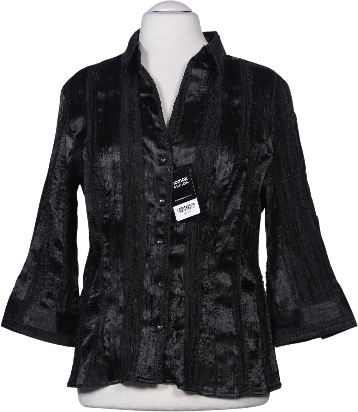 Betty Barclay Damen Bluse, Schwarz, Gr. EU 46, Seide / Synthetik - Second Hand
