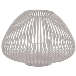 blomus Laterne Lyva Ø 25 cm Stahl Beigegrau S (Small)