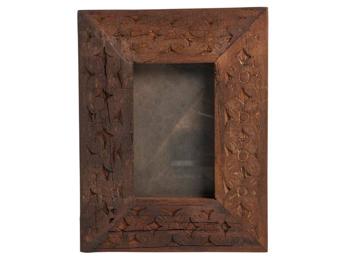 Cadre photo en bois sculpté Pamir