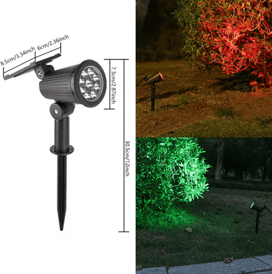 Inspire Curations 9LED Solar Tree Spotlight For Outdoor Landscape Lighting colorful