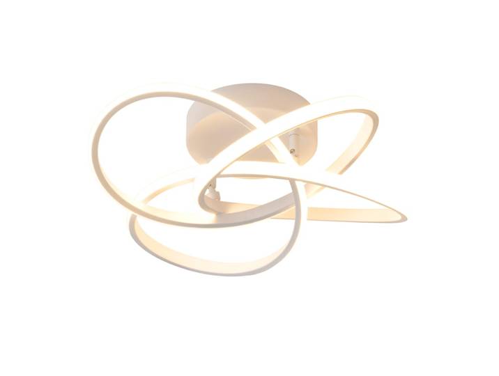 Plafonnier aluminium blanc 45x42x16cm led 46w