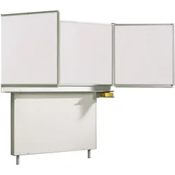 Whiteboard Wandtafel Schultafel aus Stahl, Serie MST, weiß