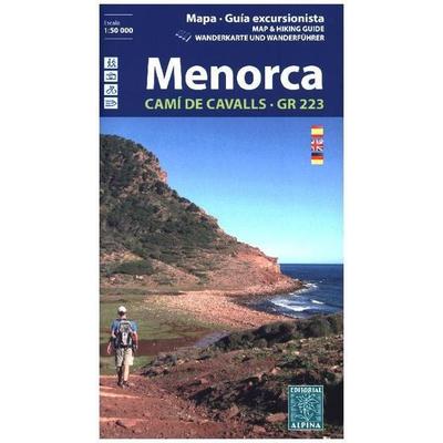 Menorca Wanderkarte, Karte von , Alpina Editorial, 978-84-8090-598-5