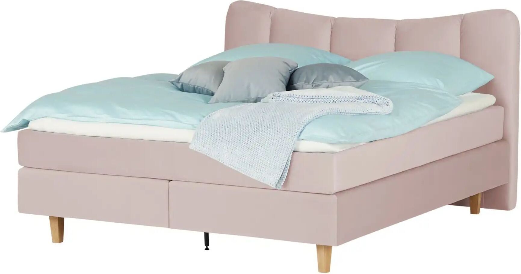 Höffner Boxspringbett  Dalur ¦ rosa/pink ¦ Maße (cm): B: 160 H: 110