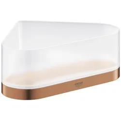 Grohe, Duschablage, Eck-Duschablage SELECTION mit Halterung warm sunset gebürstet (20 x 20 x 8 cm)