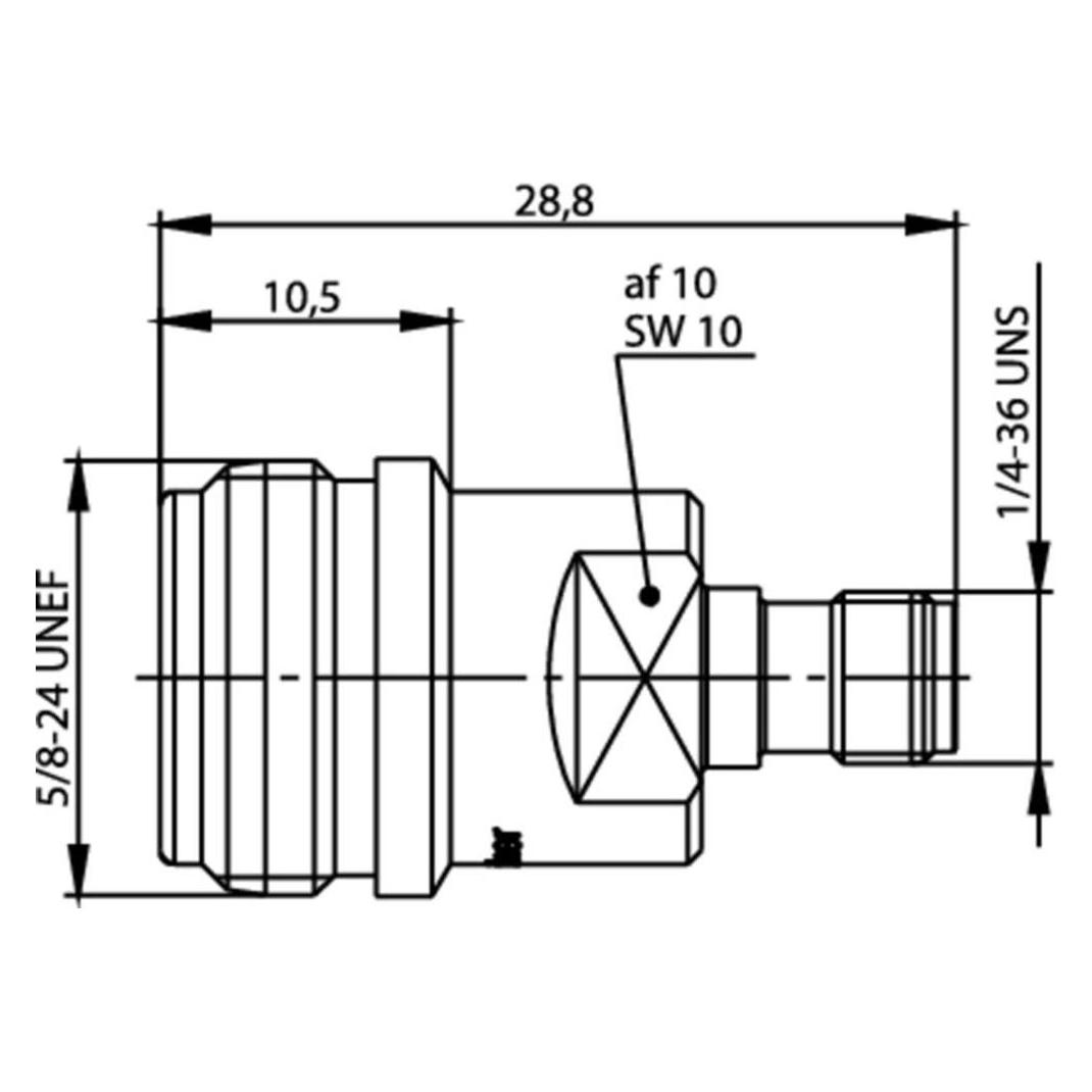 Telegärtner Koax-Adapter N-Buchse - SMA-Bu (J01027T0017)