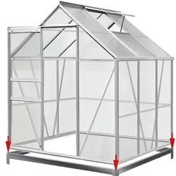 Casaria Deuba Gewächshaus 5,85 m3 - 1 Fenster