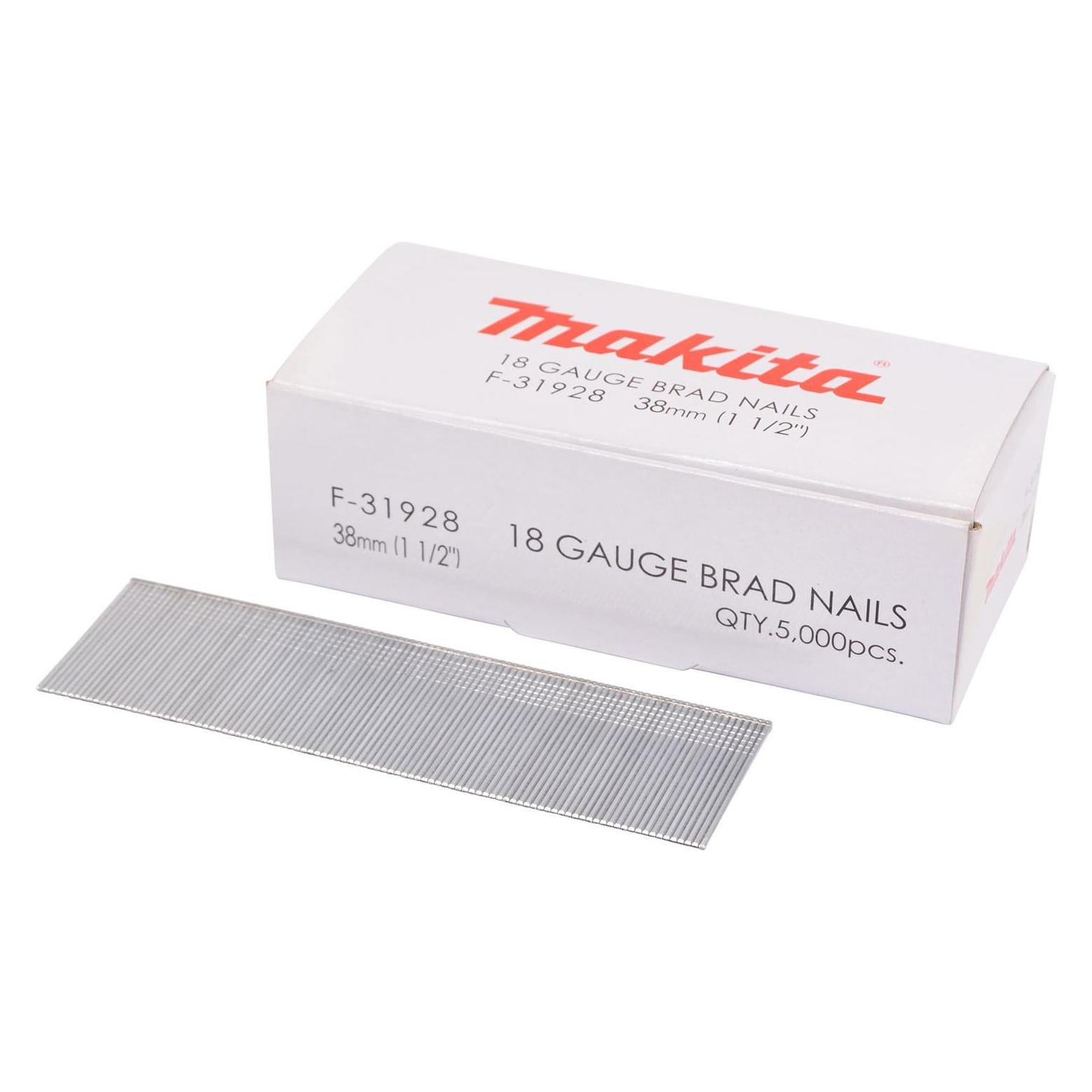 Makita Stauchkopfnagel Brads 38mm 5000 Stück galvanisiert ( F-31928 ) für Nagler DBN500/AF505 (F-31928)