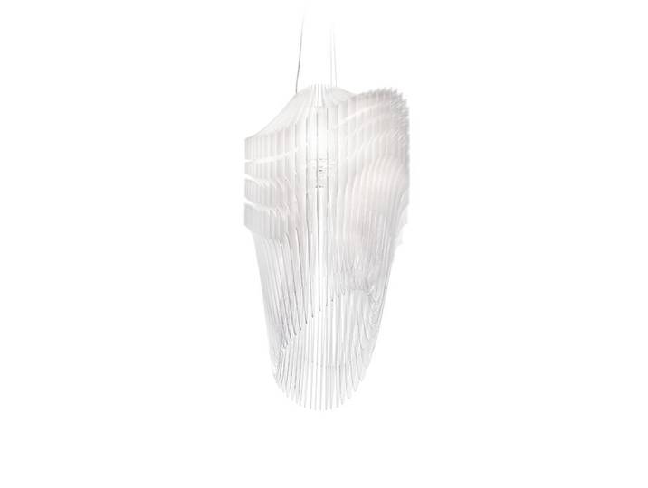 SLAMP lampe à suspension AVIA LARGE (White fade - Cristalflex® / Lentiflex®)