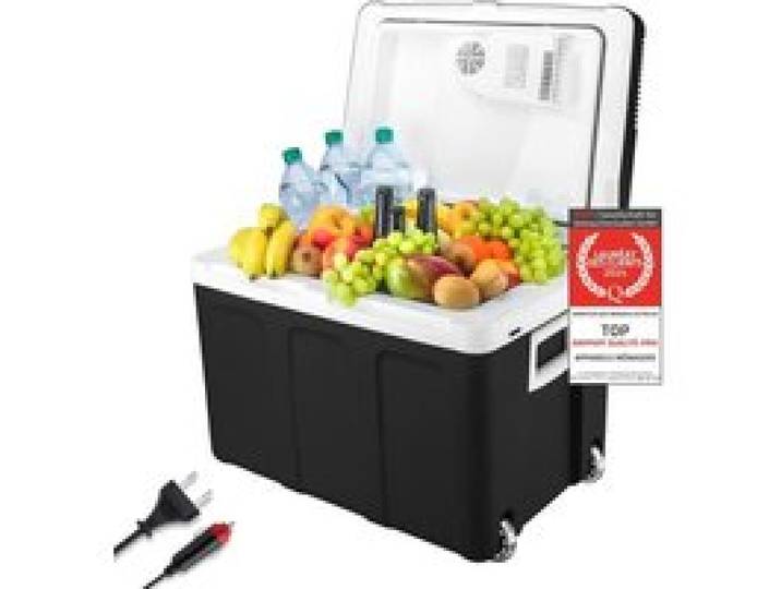 Glacire lectrique portable 45L Bote Glacire 12220 V - Camping - Glaciere Electrique Voiture Noir