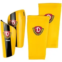 JAKO Unisex Dynamo Dresden Schienbeinschoner, Größe L (Senior) in Gelb Gelb
