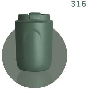 Uplifted Finds Mini Thermos Bottle Coffee Mug Stainless Steel Leakproof Vacuum Flask Double Wall Insulated Travel Drinkware green
