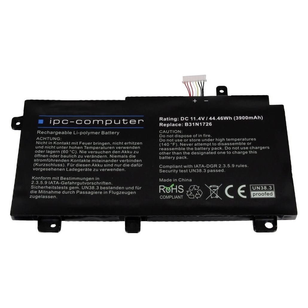 IPC Notebook-Akku Akku B31N1726 short cable REPLACE 11.40 V 3900 mAh (3900 mAh) (B31N1726 (SHORT CABLE) REPLACE)