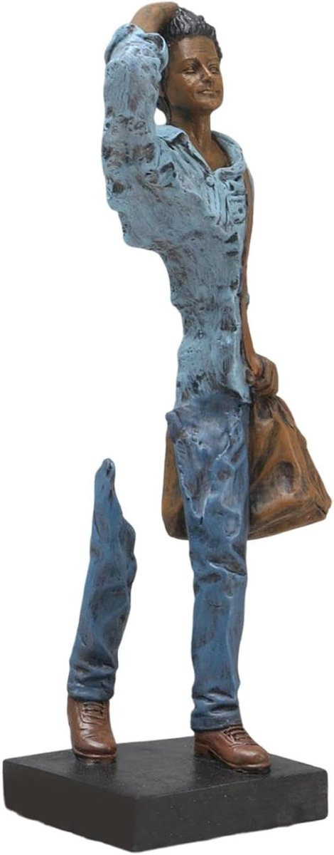 Abstract Man Beeld Decoratief Herinneringssculptuur voor Interieur - Multicolor
