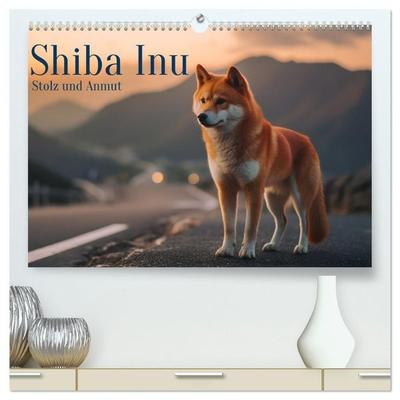 Shiba Inu - Stolz und Anmut (hochwertiger Premium Wandkalender 2027 DIN A2 quer), Kunstdruck in Hochglanz