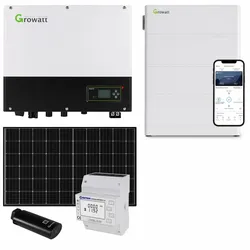 Growatt 9,2kWp PV Komplettanlage mit Glas Glas Modulen und 10,2kWh Speicher
