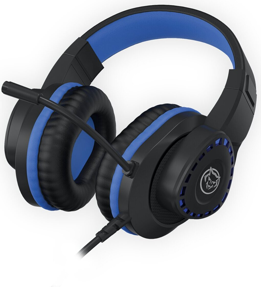 Qware Gaming Headset Tulsa Blauw – Bekabelde headset voor Xbox, PS5/PS4 en Nintendo Switch