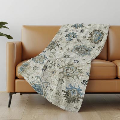 Addison Rugs Premium Machine Washable ASB96 Global Sherpa Throw Blanket
