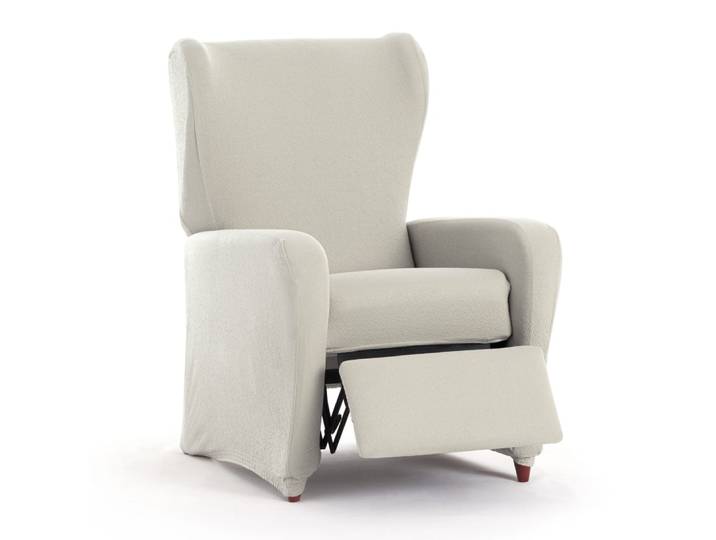 Housse de fauteuil relax extensible écru 60 75