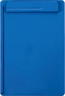 Klemmbrett MAUL MAULgo Recycling, A4, Klemmweite 8 mm, mit Papieranschlag links & Cliphalter für Schreibgeräte, 90 % Recycling-Kunststoff, blau