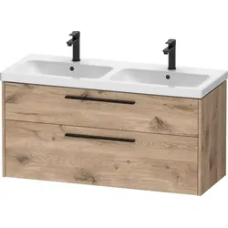 Duravit D-Code Waschtischunterschrank wandhängend Schubk. 2, für Doppelwaschtisch  DC46740BD550000