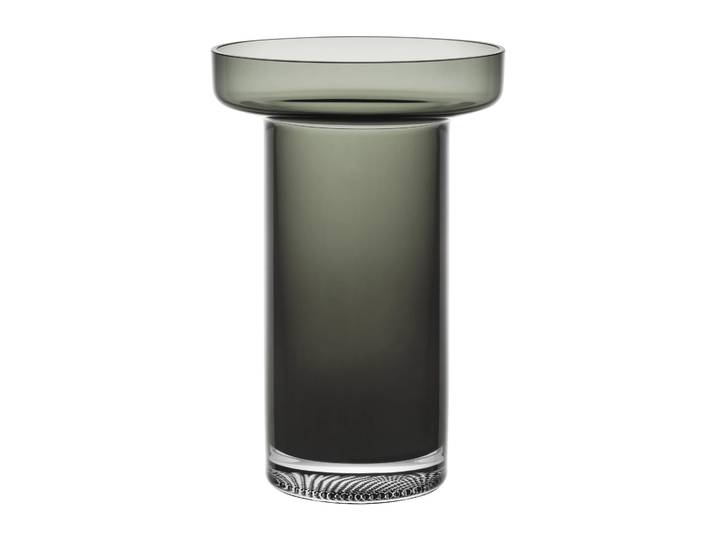Kosta Boda Vase Limelight Rose 23cm Gris fumé