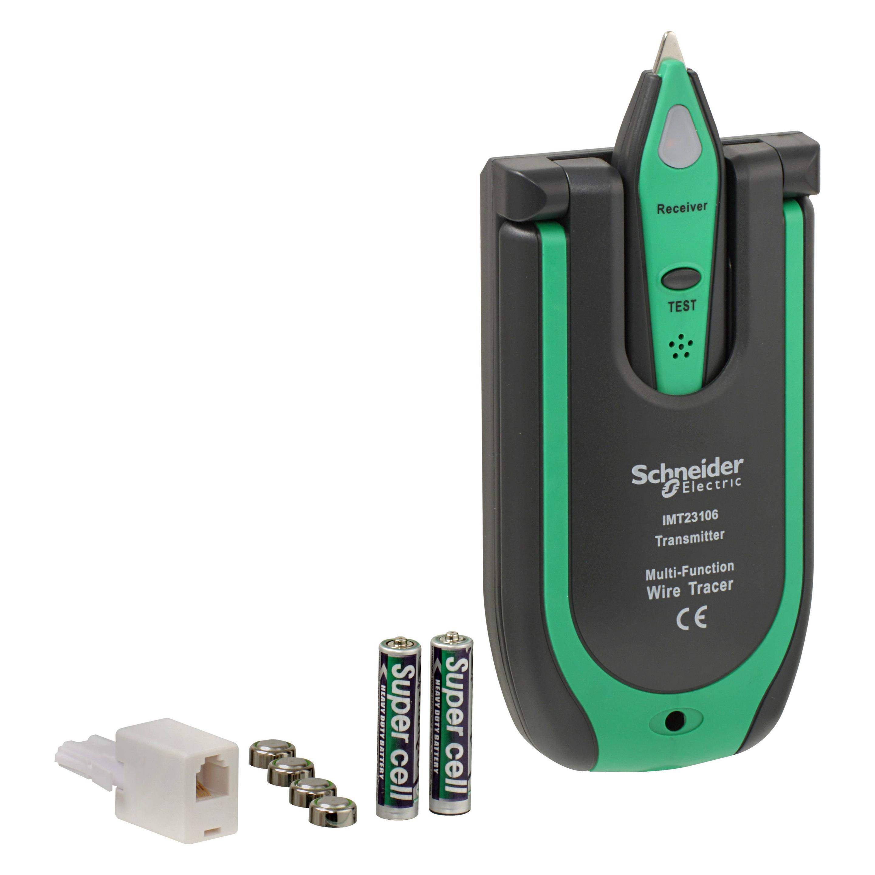 Schneider Electric THORSMAN Multifunktions Kabelsucher mit Sender und Empfänger (Kabeltester) (IMT23206)