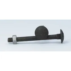 DIN 603 - Stahl 4.6 blank - M 10x60 - Flachrundschrauben mit Mutter